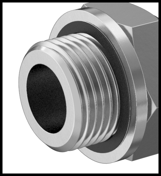 UN/UNF (SAE Straight) Male Threads with Washer and Gasket