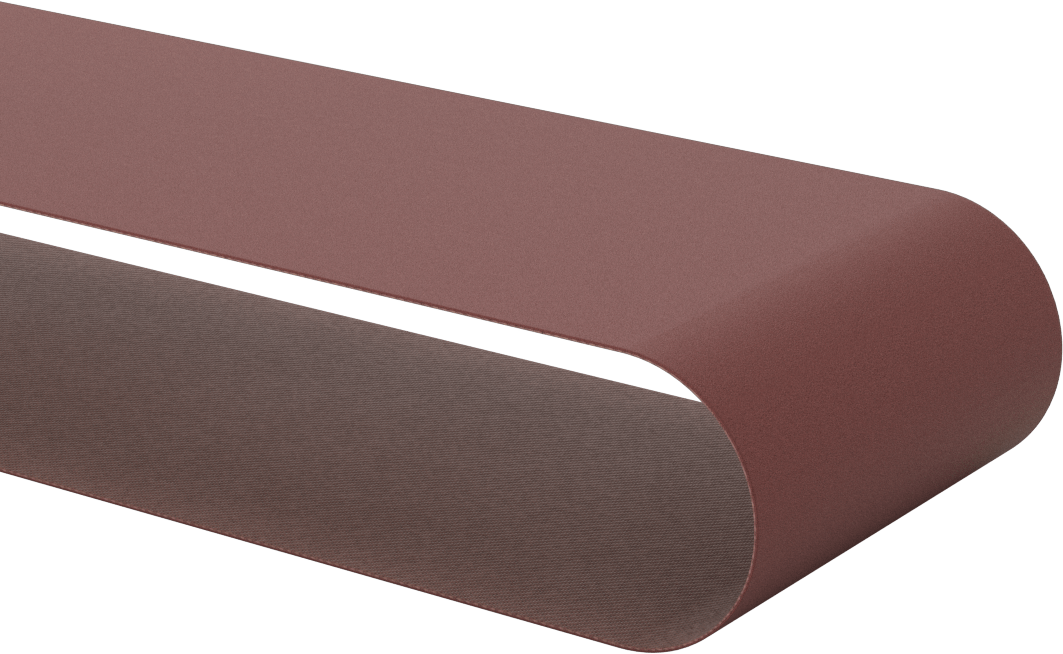 Tek Tip Yüzeyli Zımpara Bandı, Parlak Yüzey için, 600 Kum, 4“ Genişlik x 36” Uzunluk