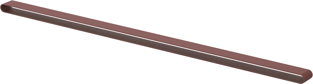Tek Tip Yüzeyli Zımpara Bandı, Parlak Yüzey için, 500 Kum, 1/2“ Genişlik x 24” Uzunluk