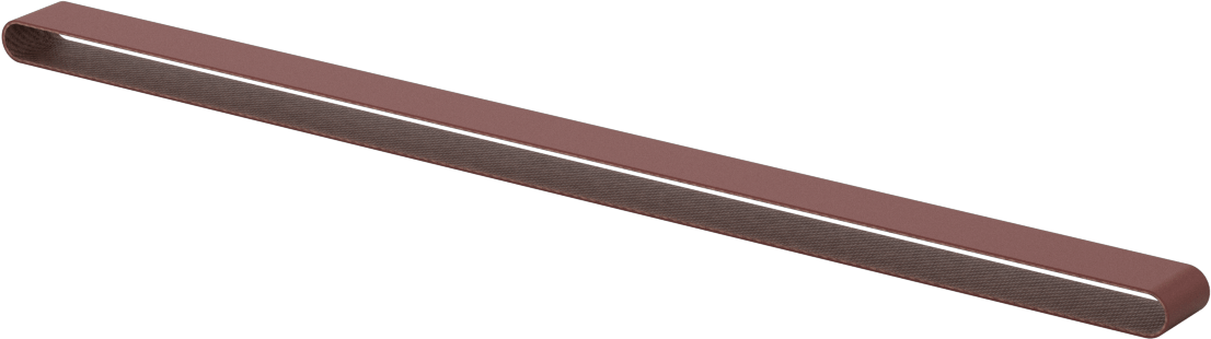 Tek Tip Yüzeyli Zımpara Bandı, Pürüzsüz Yüzey için, 220 Kum, 1/2“ Genişlik x 18” Uzunluk