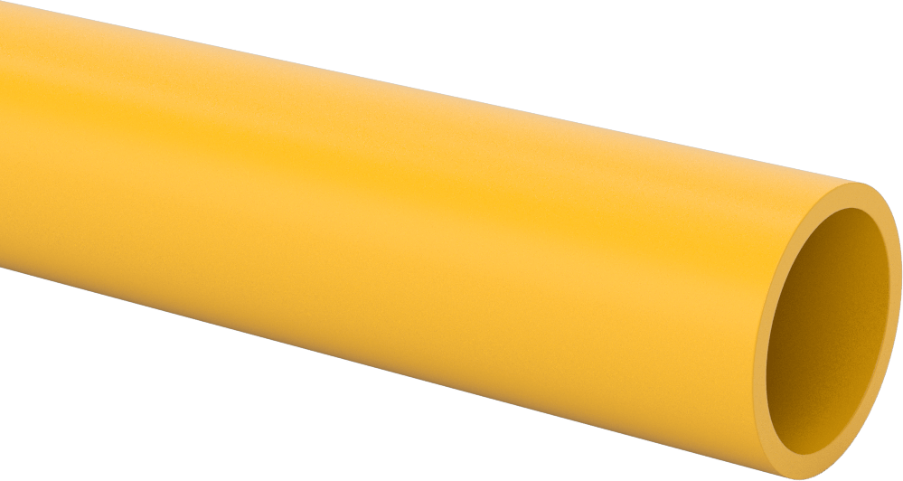 1-5/8" Dış Çaplı Sarı Plastik Çerçeve Rayı