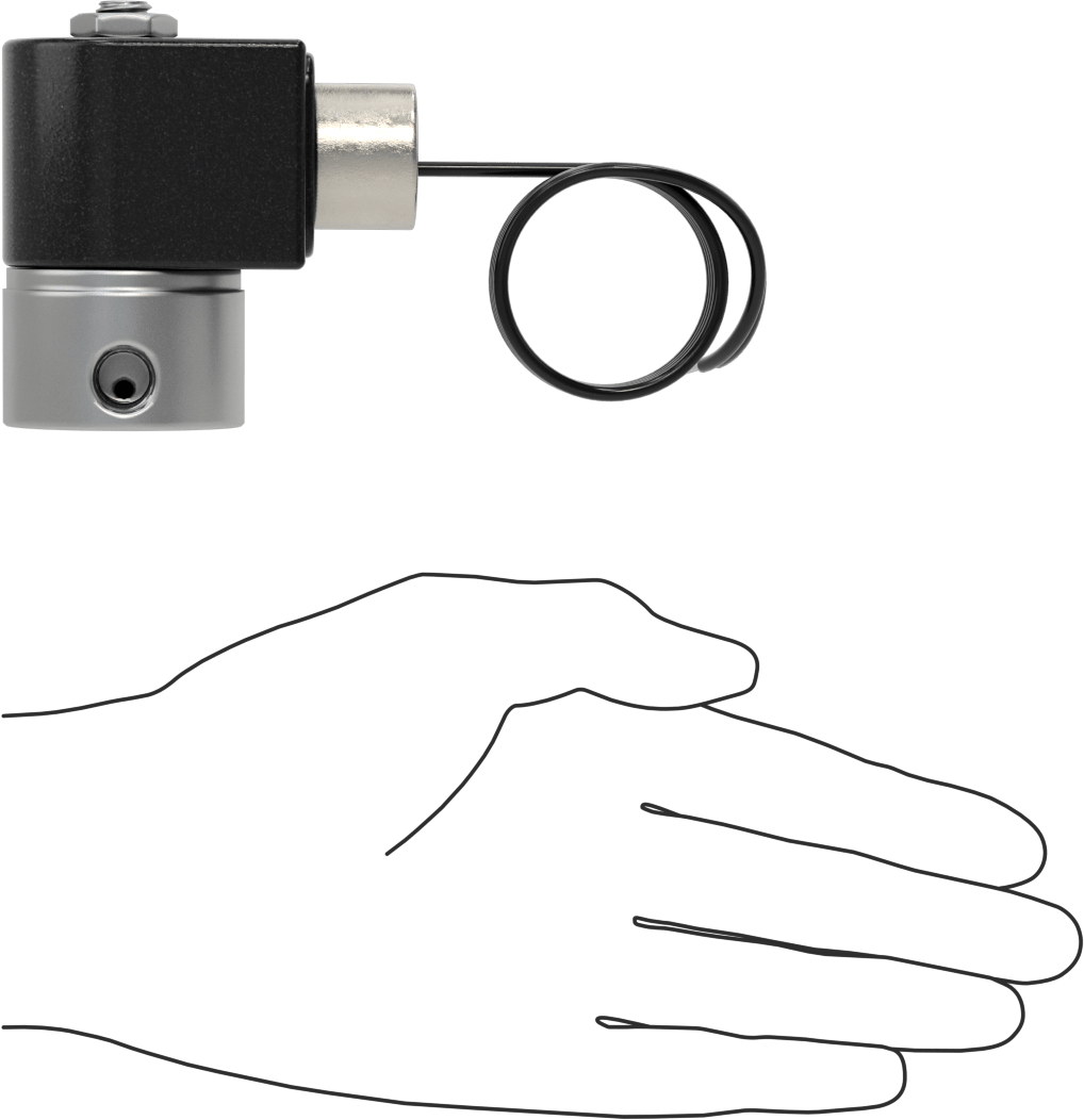 Yüksek Basınçlı Kompakt Solenoid Açma/Kapama Valfi, 430 Paslanmaz Çelik Gövde, 120V AC, 1/8 NPT Dişi, 1500 Maksimum PSI