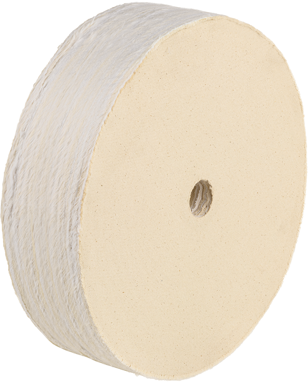 Kavisli Yüzeyler için Agresif Parlatma Tekerleği, 6 inç Çap x 2 inç Kalınlık, 1/2" Mil Deliği