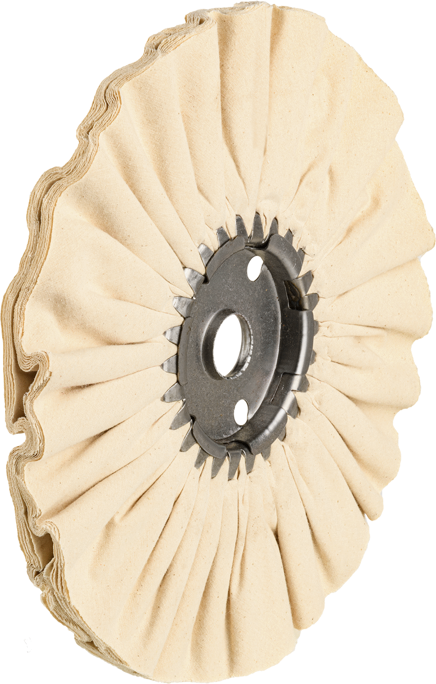 Soğuk Kalma Özelliğine Sahip Uzun Ömürlü Parlatma Tekerleği, 10“ Çap x 1/4” Kalınlık, 1-1/4" Mil Deliği
