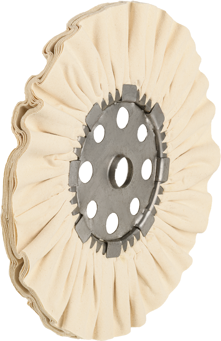 Soğuk Kalma Özelliğine Sahip Uzun Ömürlü Parlatma Tekerleği, 12“ Çap x 1/4” Kalınlık, 1-1/4" Mil Deliği