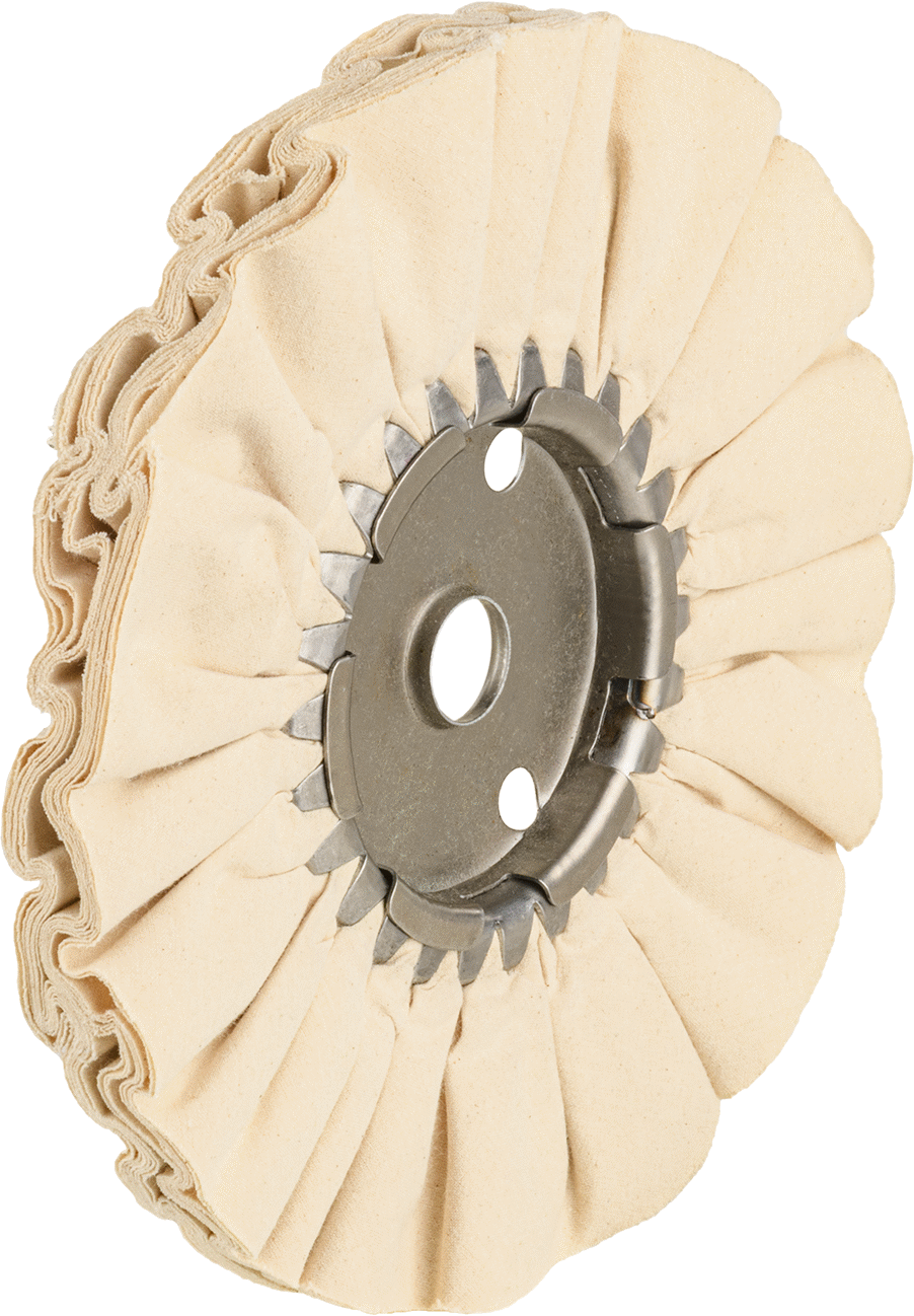 Soğuk Kalma Özelliğine Sahip Uzun Ömürlü Parlatma Tekerleği, 8“ Çap x 1/4” Kalınlık, 5/8" Mil Deliği