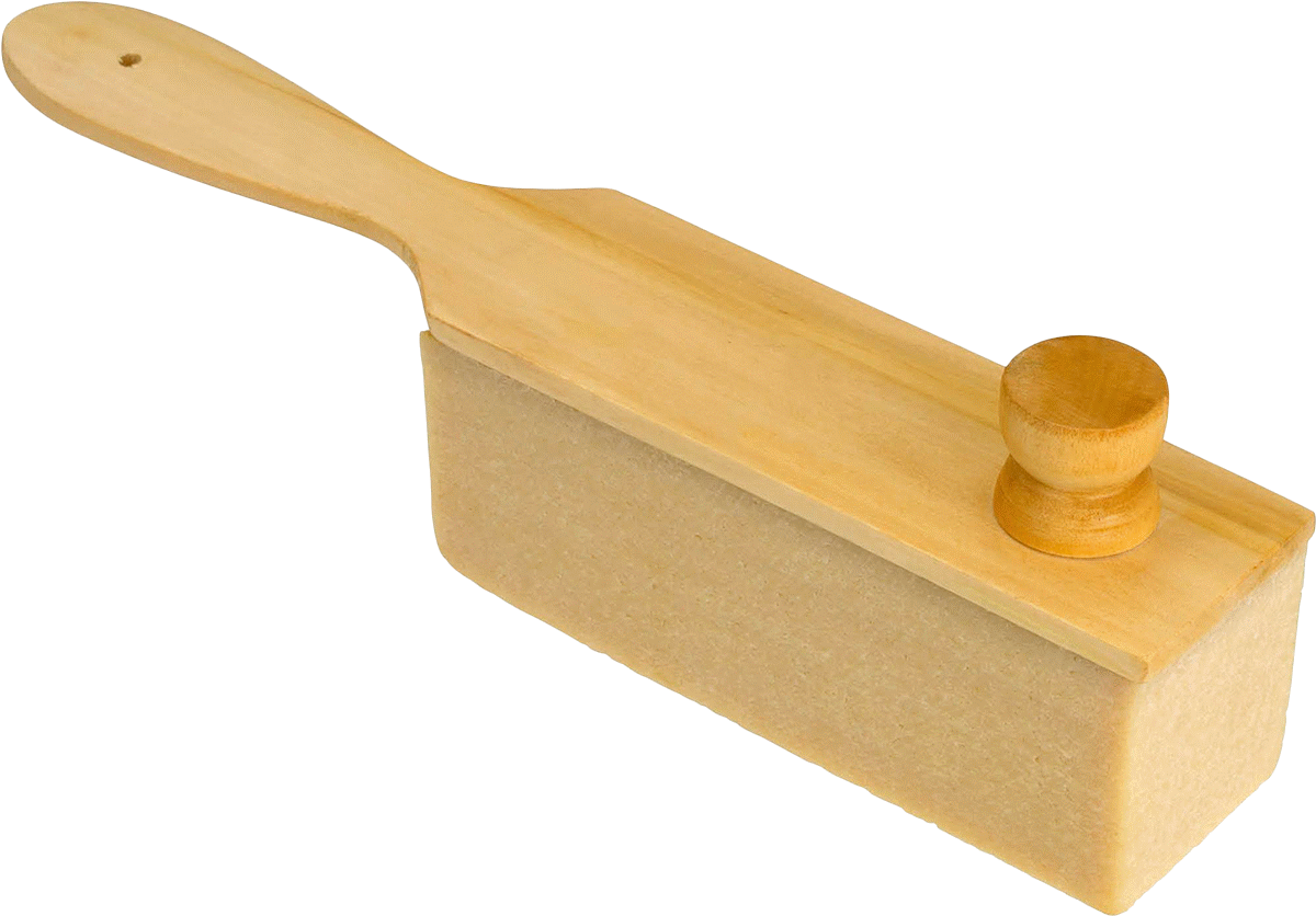 El Tipi Zımpara Makinesi Temizleyici, Kulplu 6“ Uzunluk x 2” Genişlik x 2" Kalınlıkta Blok