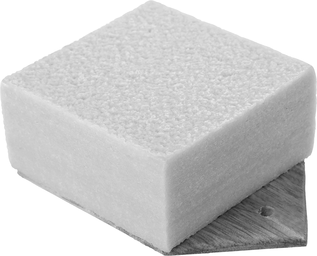 El Tipi Zımpara Makinesi Temizleyici, 3“ Uzunluk x 3” Genişlik x 1-1/2" Kalınlık Ped