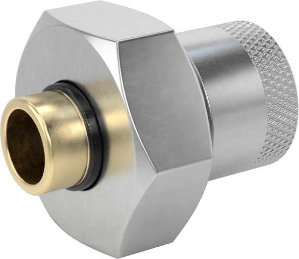 Farklı Metalleri Birleştirmek için Orta Basınçlı Rakor, Soket Bağlantı Adaptörü, 1/2 NPT Dişi x 3/8 Bakır Boru