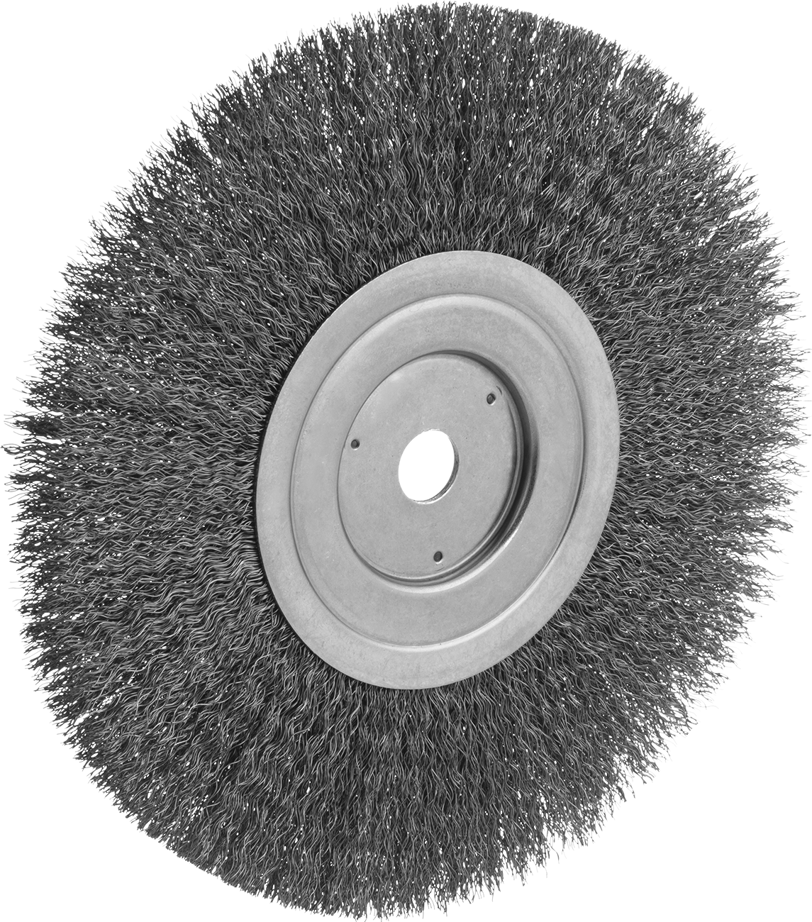 Çelik için Temizleme ve Çapak Alma Fırçası, 8“ Çap x 3/4” Kalınlık, 5/8" Mil, 0,014 inç Çaplı Çelik Kıllar