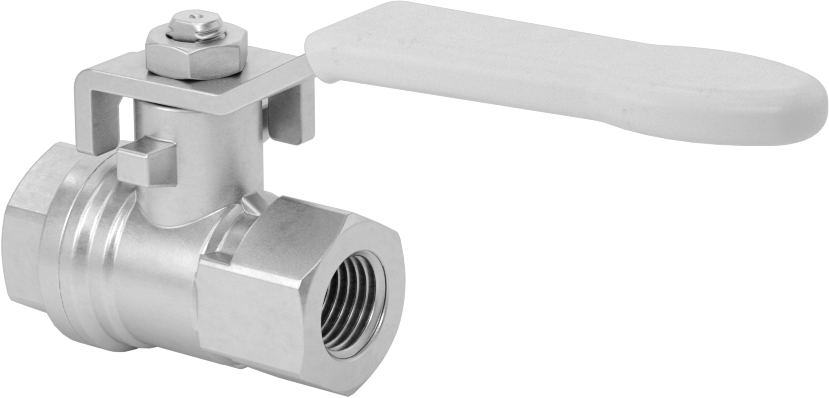 Nikel Kaplı Pirinç Gövde Açma/Kapama Vanası, 1/4" Dişi Bağlantılar