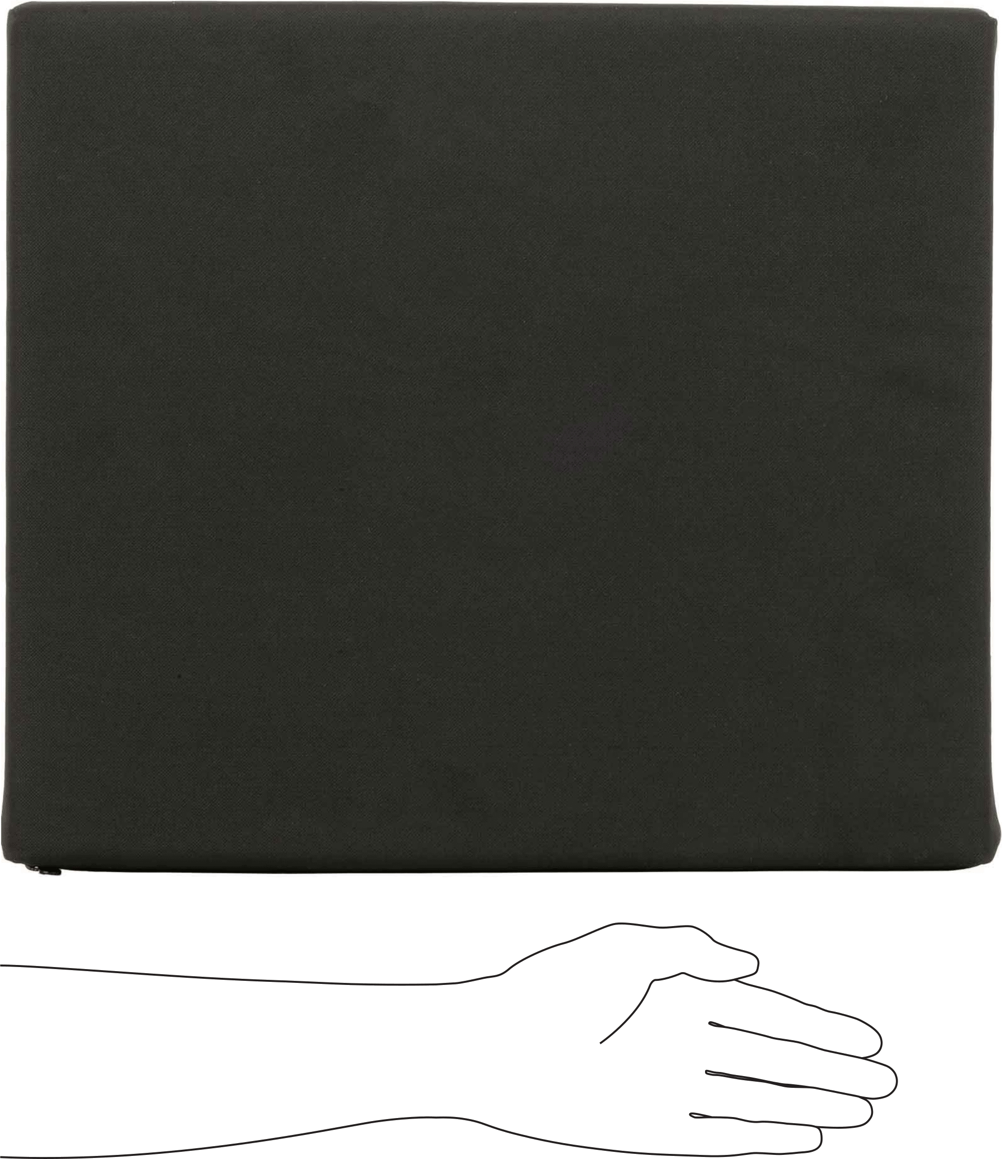 Koltuk Minderi, Dikdörtgen, Köpük Dolgu, 18“ Genişlik x 16” Derinlik x 2" Kalınlık