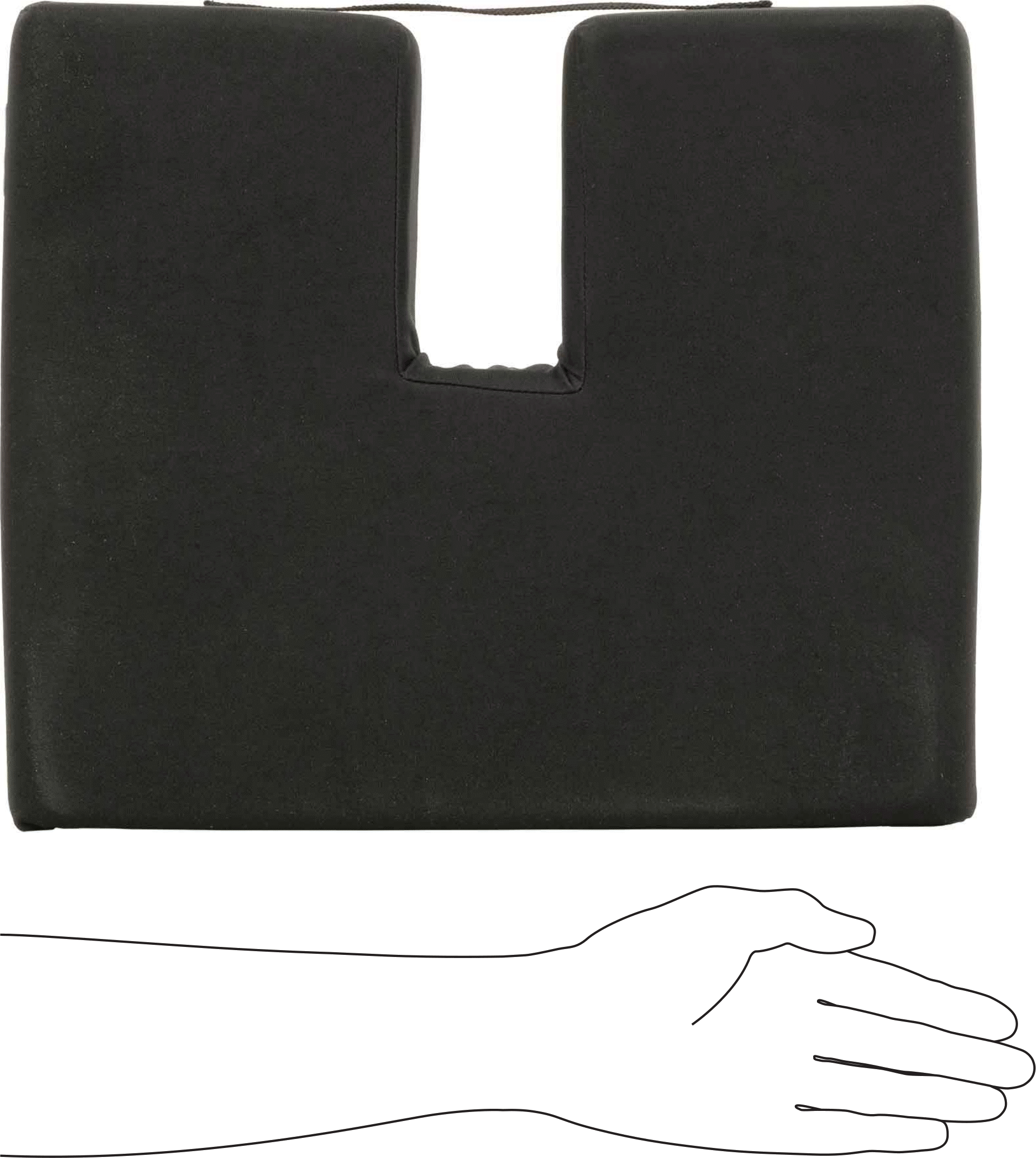 Koltuk Minderi, U-Şekli, Köpük Dolgu, 16“ Genişlik x 13” Derinlik x 3" Kalınlık