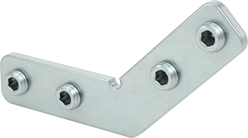 T-Yivli Çerçeve Yapısal Braket, Gönye Braketi, 1,5 inç için 45 Derece, 30 mm ve 40 mm Ray