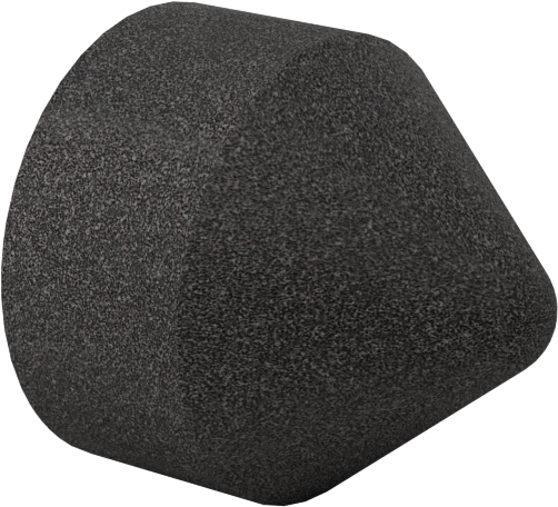 Değiştirilebilir Başlıklı Zımpara Ucu, Pürüzsüz Yüzey, Uç Kapağı, 150 Kum, 1/2" Çap, 11/16" Uzunluk