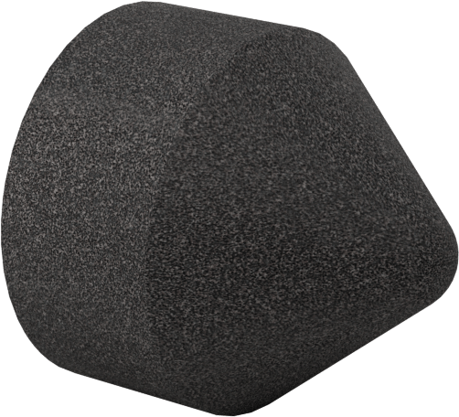 Değiştirilebilir Başlıklı Zımpara Ucu, Uç Kapağı, 280 Kum, 1/2" Çap, 11/16" Uzunluk