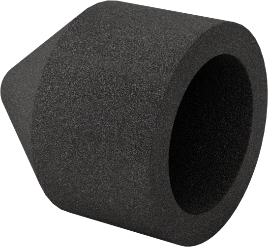 Değiştirilebilir Başlıklı Zımpara Ucu, Pürüzsüz Yüzey için, Uç Kapağı, 150 Kum, 5/8" Çap, 1" Uzunluk