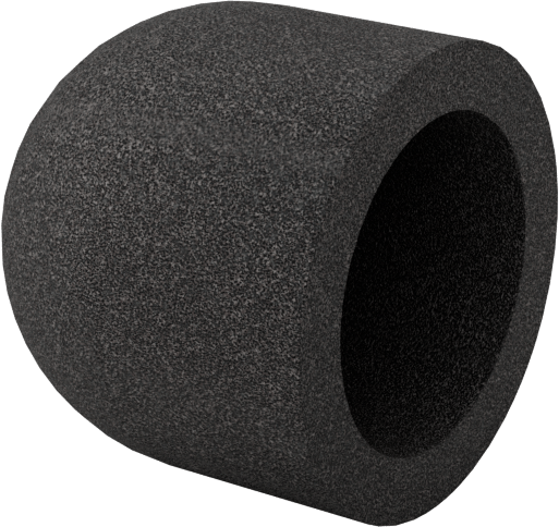 Değiştirilebilir Başlıklı Zımpara Ucu, Pürüzsüz Yüzey, Kavisli Kapak, 150 Kum, 1/2" Çap, 11/16" Uzunluk