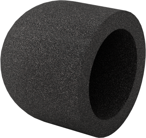 Değiştirilebilir Başlıklı Zımpara Ucu, Kavisli Kapak, 280 Kum, 1/2" Çap, 11/16" Uzunluk