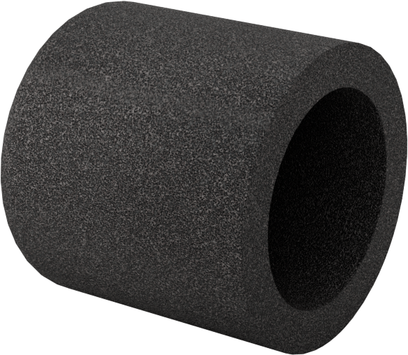 Değiştirilebilir Başlıklı Zımpara Ucu, Düz Kapak, 280 Kum, 1/2" Çap, 11/16" Uzunluk