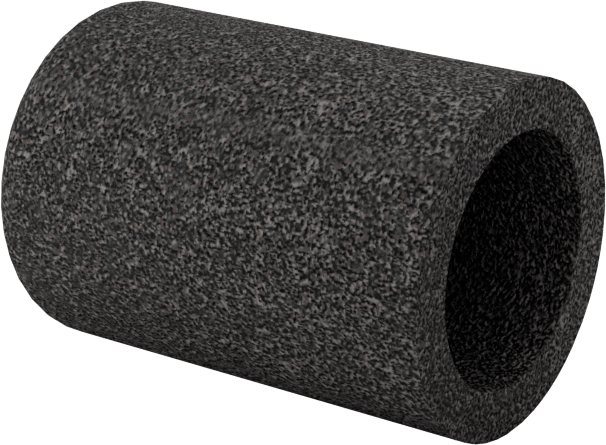 Değiştirilebilir Başlıklı Zımpara Ucu, Pürüzsüz Yüzey için, Düz Kapak, 150 Kum, 3/16" Çap, 3/8" Uzunluk