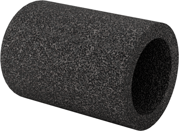 Değiştirilebilir Başlıklı Zımpara Ucu, Düz Kapak, 280 Kum, 3/16" Çap, 3/8" Uzunluk
