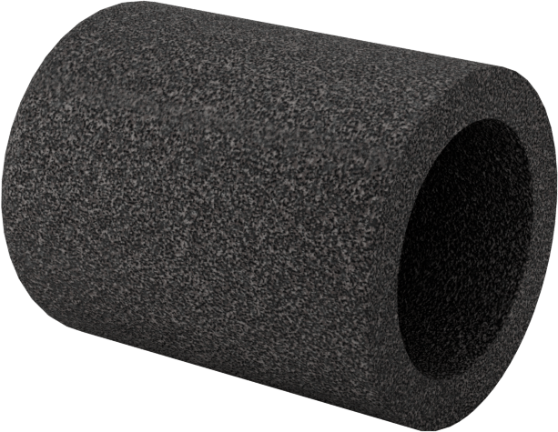 Değiştirilebilir Başlıklı Zımpara Ucu, Düz Kapak, 280 Kum, 9/32" Çap, 1/2" Uzunluk