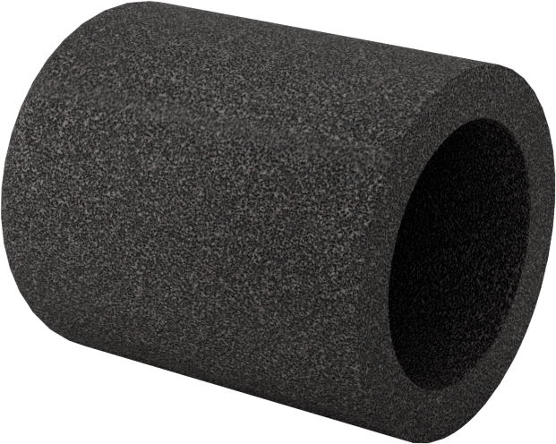 Değiştirilebilir Başlıklı Zımpara Ucu, Pürüzsüz Yüzey için, Düz Kapak, 150 Kum, 3/8" Çap, 5/8" Uzunluk