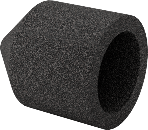 Değiştirilebilir Başlıklı Zımpara Ucu, Pürüzsüz Yüzey için, Uç Kapağı, 150 Kum, 9/32" Çap, 1/2" Uzunluk