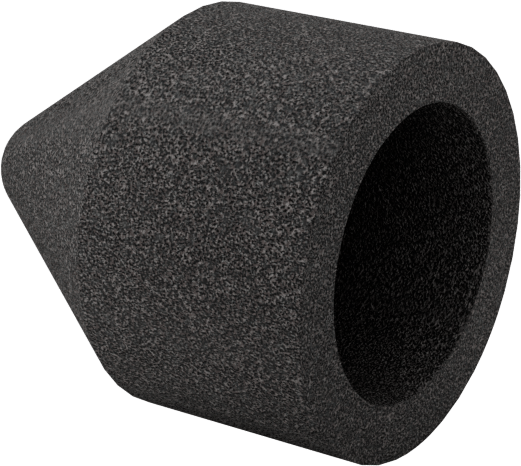 Değiştirilebilir Başlıklı Zımpara Ucu, Pürüzsüz Yüzey için, Uç Kapağı, 150 Kum, 3/8" Çap, 5/8" Uzunluk