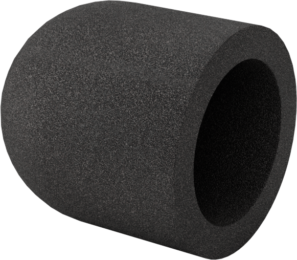 Değiştirilebilir Başlıklı Zımpara Ucu, Pürüzsüz Yüzey için, Kavisli Kapak, 150 Kum, 5/8" Çap, 1" Uzunluk
