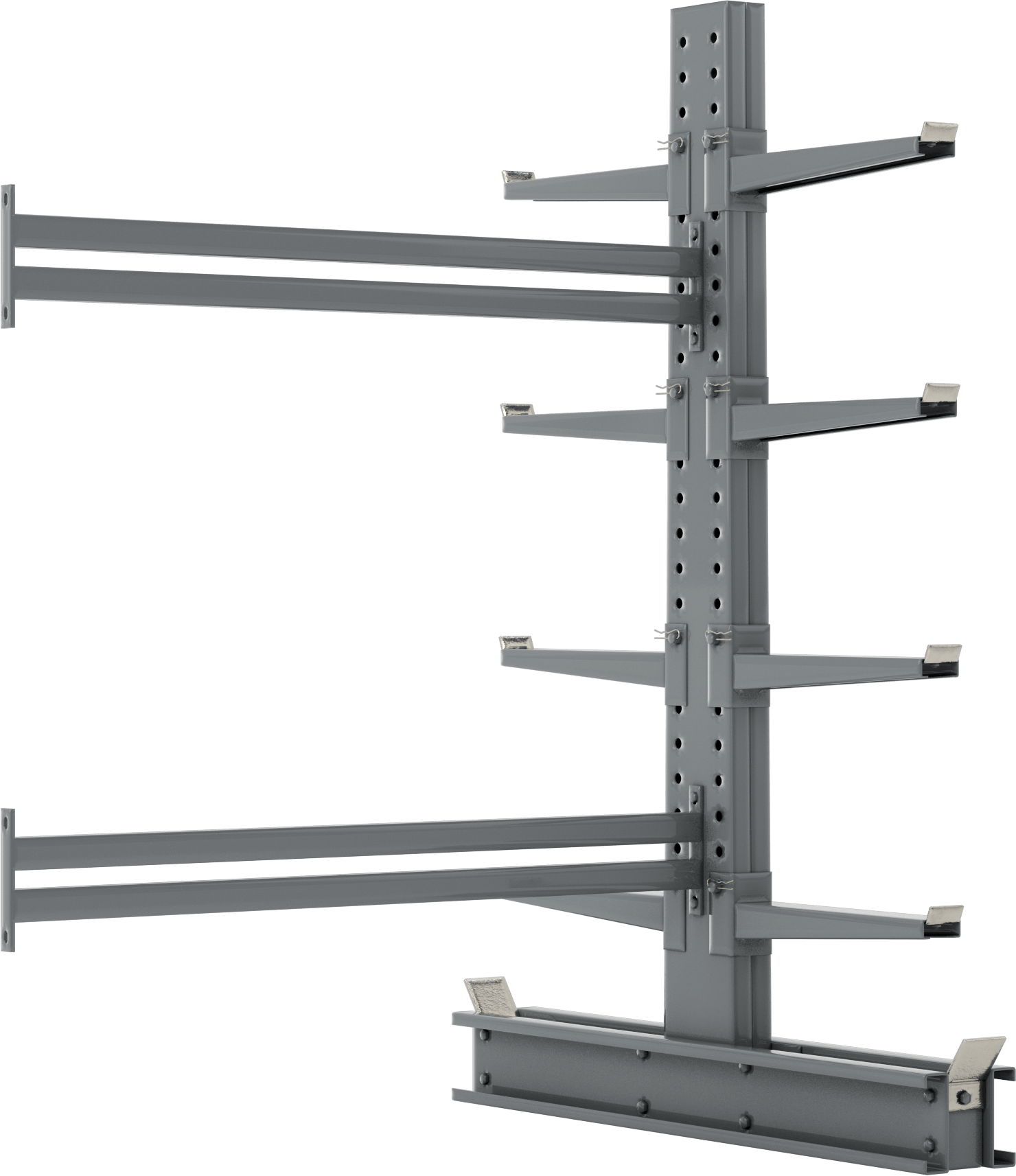 Ek Ünite, İki Kullanılabilir Yüz, 82“ x 96” x 65" Ekstra Ağır Hizmet Tipi Boru Rafı