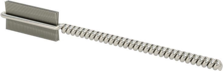 İç Dişler için Boru Fırçası, Ağır Hizmet Tipi, 3/32" Şaft, 1/4" Fırça Çapı, 0,005" Çelik Kıl