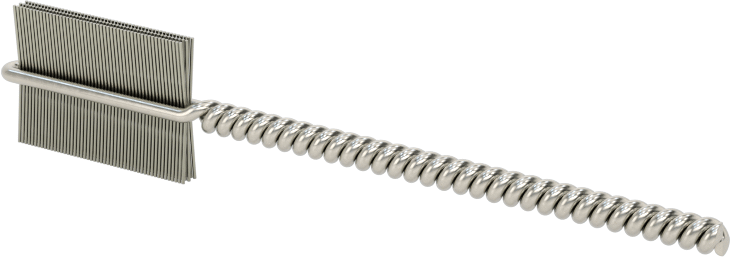 İç Dişler için Boru Fırçası, Ağır Hizmet Tipi, 3/32" Şaft, 3/8" Fırça Çapı, 0,005" Çelik Kıl