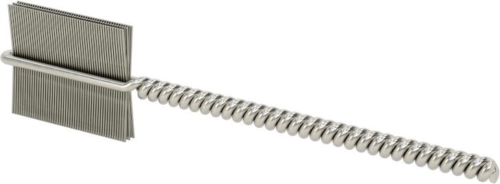 İç Dişler için Boru Fırçası, Ağır Hizmet Tipi, 3/32" Şaft, 7/16" Fırça Çapı, Çelik Kıl