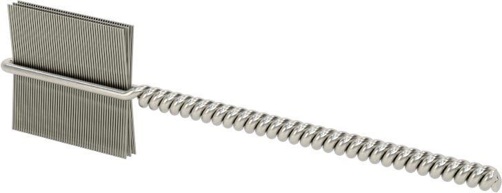 İç Dişler için Boru Fırçası, Ağır Hizmet Tipi, 3/32" Şaft, 1/2" fırça çapı, 0,005" Çelik Kıl
