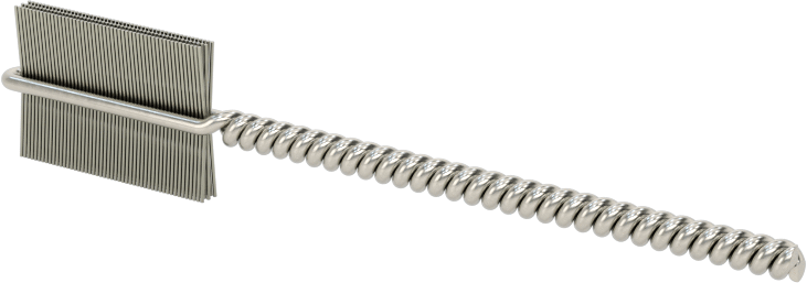 İç Dişler için Boru Fırçası, Ağır Hizmet Tipi, 3/32" Şaft, 3/8" Fırça Çapı, 0,003" Çelik Kıl