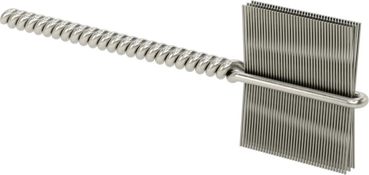 İç Dişler için Boru Fırçası, Ağır Hizmet Tipi, 1/8" Şaft, 3/4" Fırça Çapı, 0,008 inç Çelik Kıl