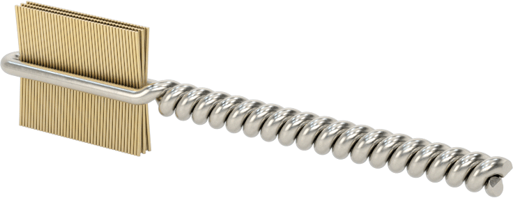 İç Dişler için Boru Fırçası, Çizilmeye Dayanıklı, 5/32" Şaft, 1/2" fırça, 0,005" Kıllar