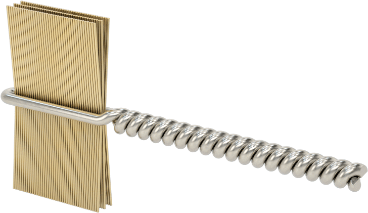 İç Dişler için Boru Fırçası, Çizilmeye Dayanıklı, 1-1/16“ Fırça Çapı, 0,003” Çapında Kıllar