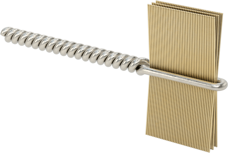 İç Dişler için Boru Fırçası, Çizilmeye Dayanıklı, 1-1/8“ Fırça Çapı, 0,005” Çapında Kıllar