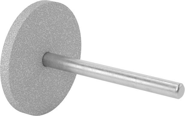 Kauçuk Yastıklı Aşındırıcı Taşlama Ucu, Uzun Ömürlü, 1“ Çap x 3/32” Uzunluklu Başlık, 320 Kum