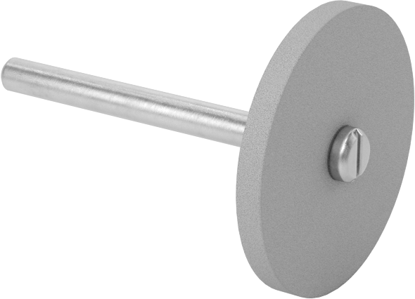 Kauçuk Yastıklı Aşındırıcı Taşlama Ucu, Uzun Ömürlü, 1“ Çap x 3/32” Uzunluklu Başlık, 1000 Kum