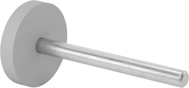 Kauçuk Yastıklı Aşındırıcı Taşlama Ucu, Uzun Ömürlü, 11/16“ Çap x 1/8” Uzunluklu Başlık, 1000 Kum