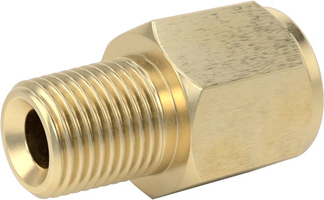 İngiliz Standardı Aşırı Basınçlı Pirinç Bağlantı Parçası, Düz Adaptör, 1/8 BSPP Dişi x NPT Erkek