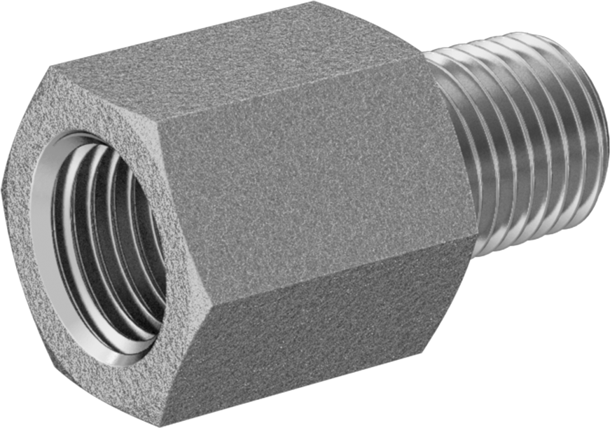 İngiliz Standardı Aşırı Basınçlı Pirinç Bağlantı Parçası, Düz Adaptör, 1/4 NPT Dişi x BSPT Erkek