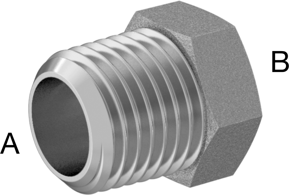 İngiliz Standardı Aşırı Basınçlı Pirinç Bağlantı Parçası, Burç Redüksiyon Adaptörü, 1/4 BSPT x 1/8 BSPP