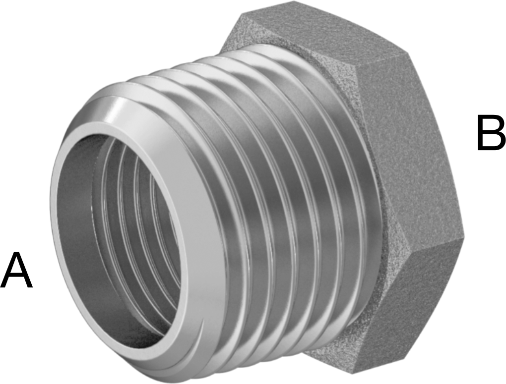 İngiliz Standardı Aşırı Basınçlı Pirinç Bağlantı Parçası, Burç Redüksiyon Adaptörü, 1/2 BSPT x 3/8 BSPP