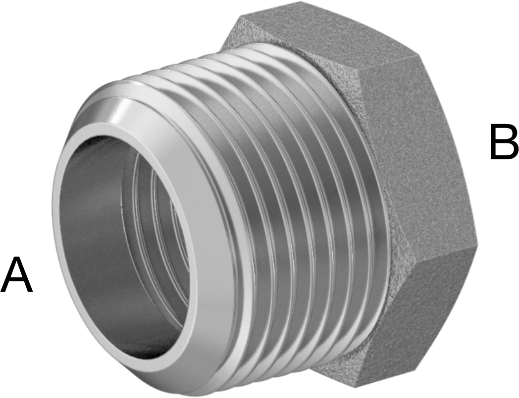 İngiliz Standardı Aşırı Basınçlı Pirinç Bağlantı Parçası, Burç Redüksiyon Adaptörü, 3/4 BSPT x 1/2 BSPP