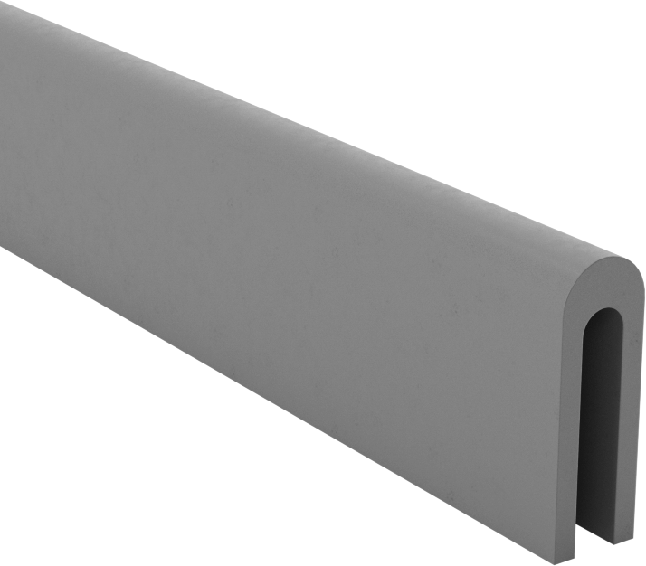 Yüksek Sıcaklık Kenar Çıtası, Kauçuk, 1/16“ Genişlik x 5/16” İç Yükseklik